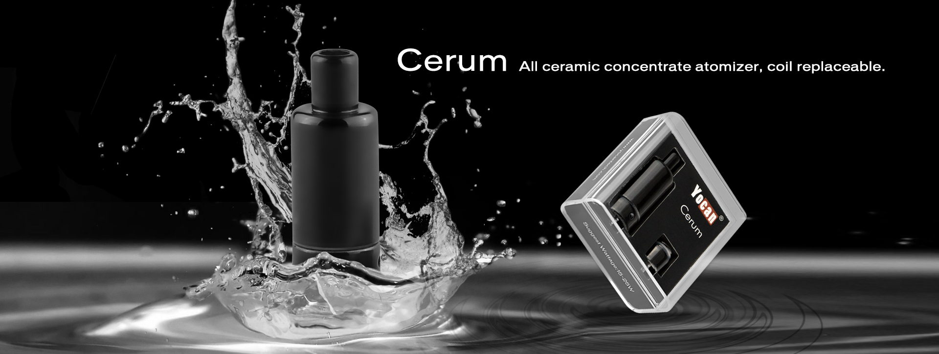 The Yocan Cerum uses a quartz dual coil and a ceramic donut coil for the best waxy sessions on the market