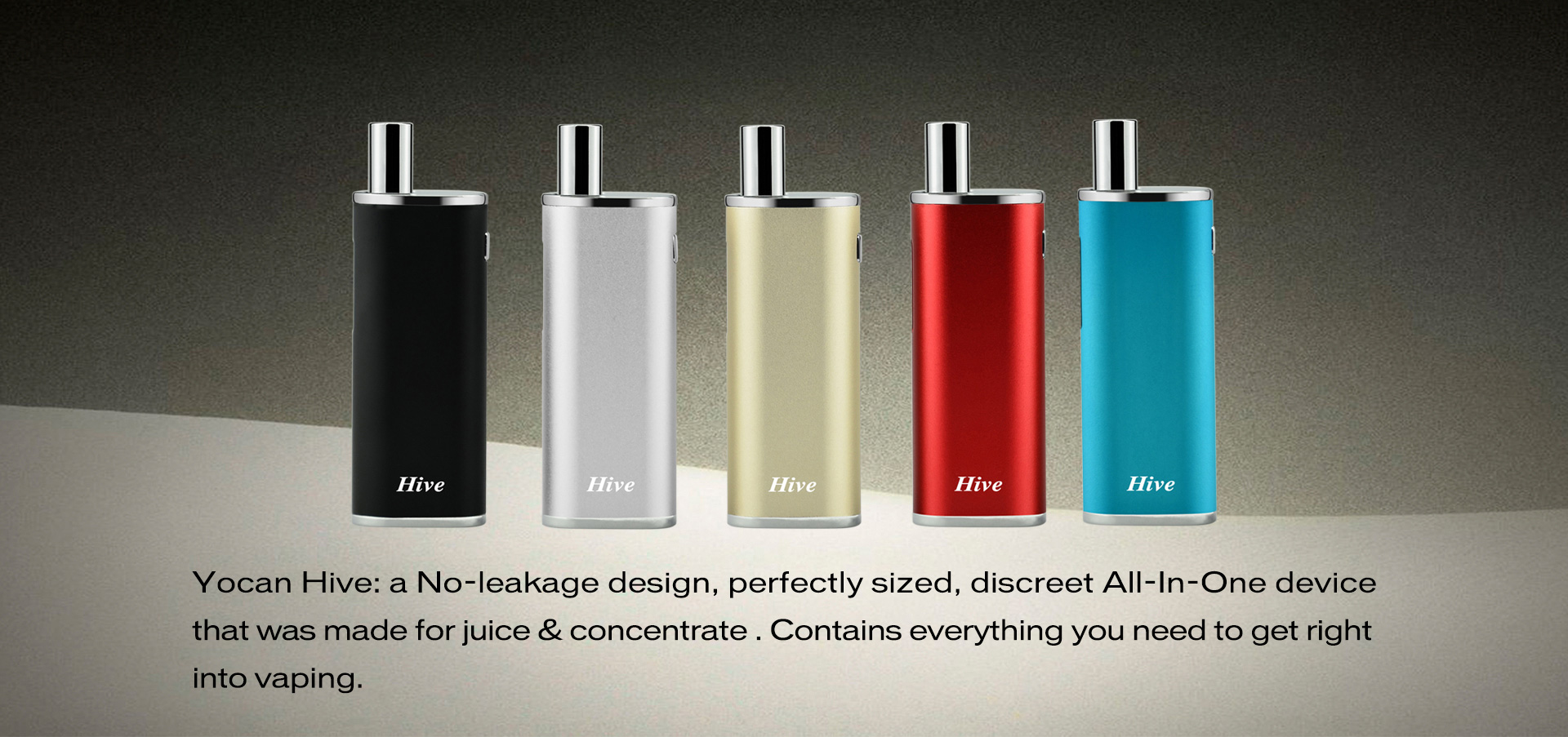 The Yocan Hive Vape Kit is a 2-in-1 multi-vaporizer that discrete portability and convenience for vaping e-liquids, oil and wax concentrates on the go.
