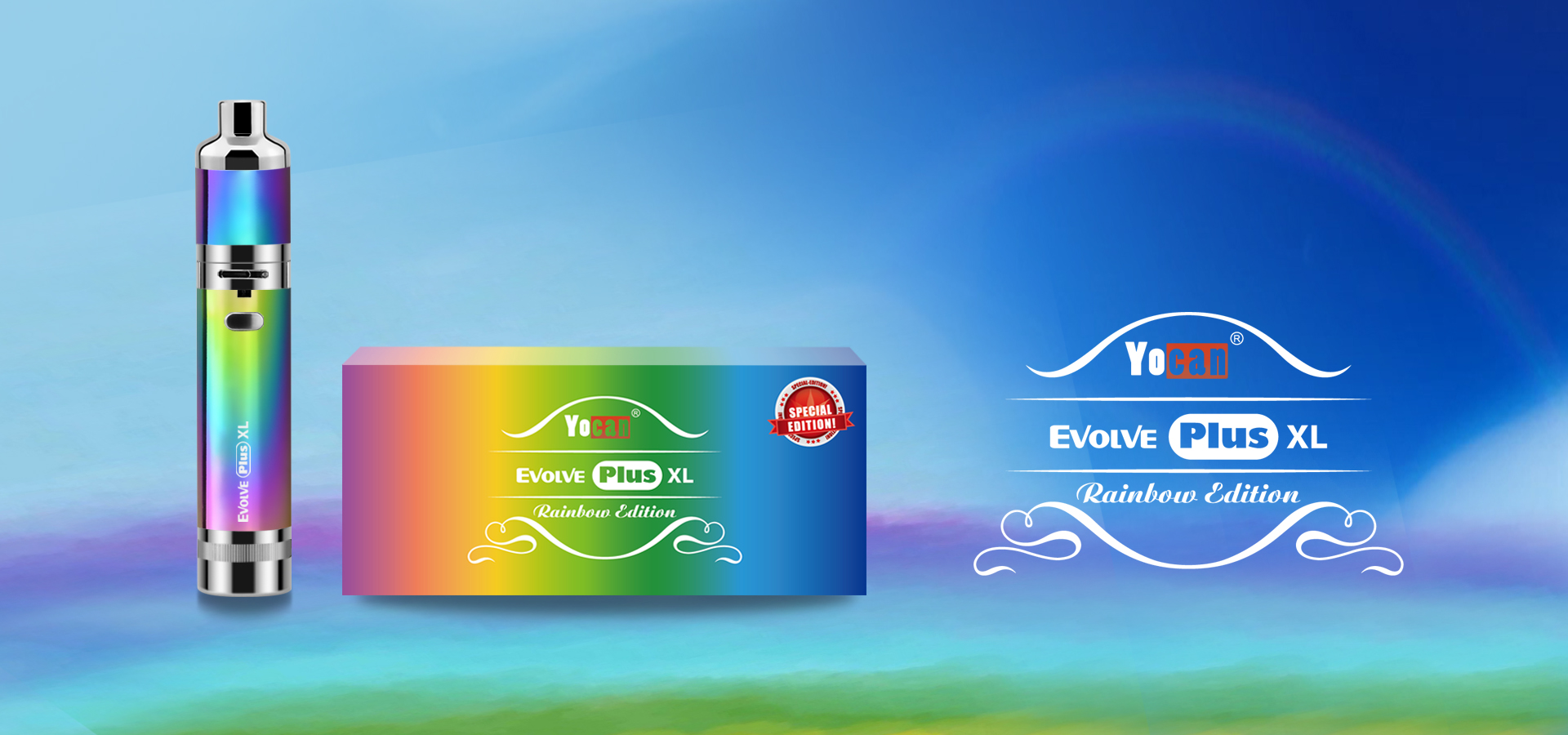 Yocan Rainbow Edition Vape pen brings with it all the most important components of a quality, compact vaporizer