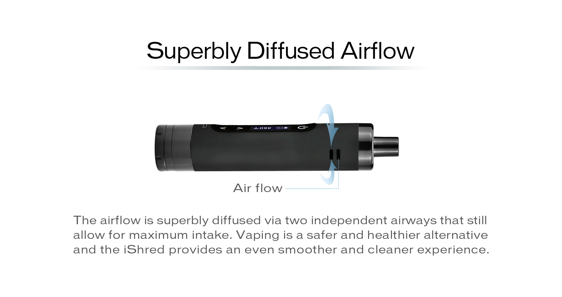 Yocan iShred provides an even smoother and cleaner experience.