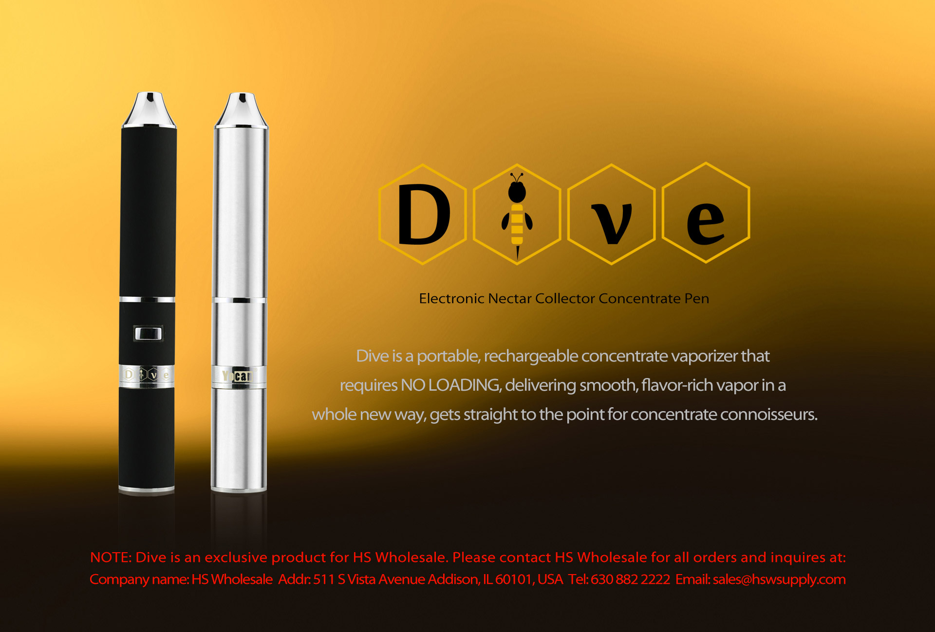 Yocan Dive Mini WAX Pen Vaporizer (E-Nectar Collector)