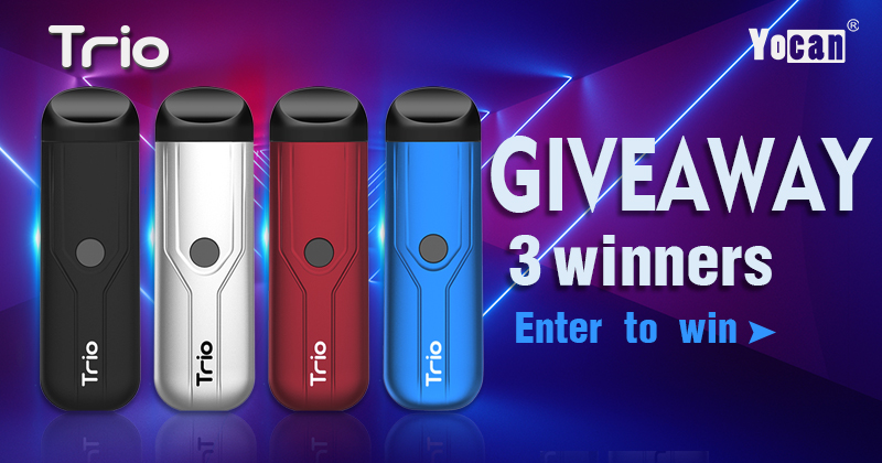Yocan Trio 3-in-1 Pod System Vape Pen Giveaway [May]