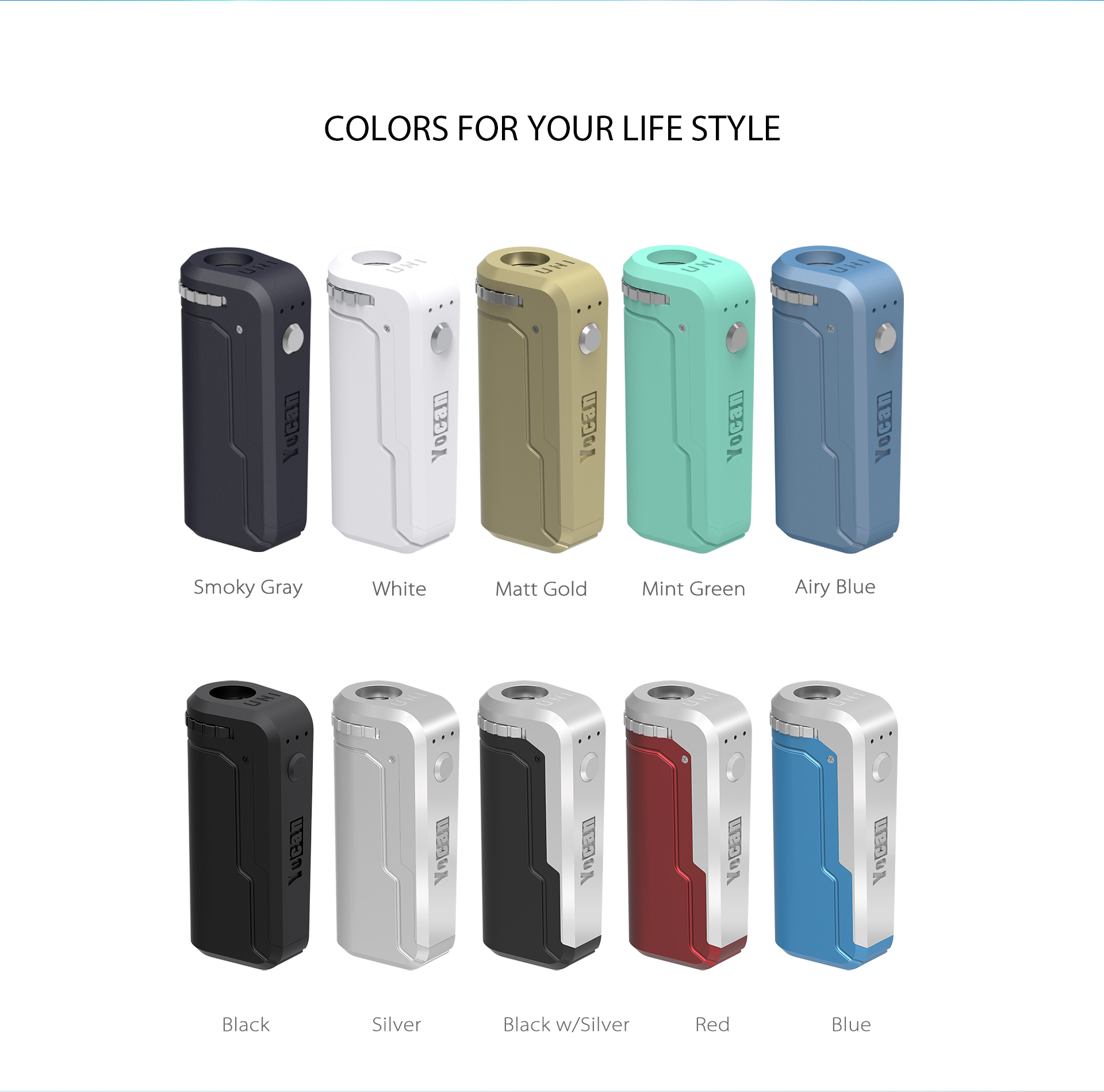 Yocan UNI box mod 10 colors for your life style