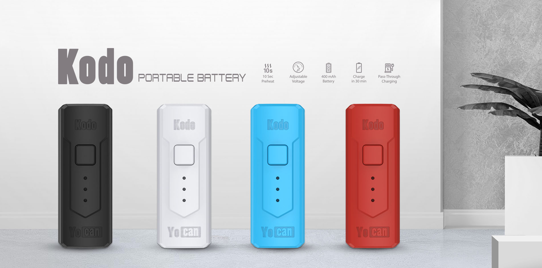 How to turn on Kodo Yocan battery