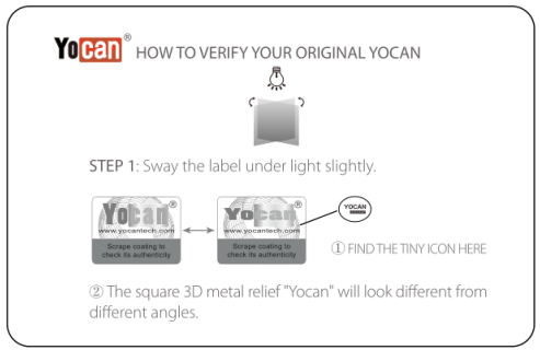 How to verify your original Yocan