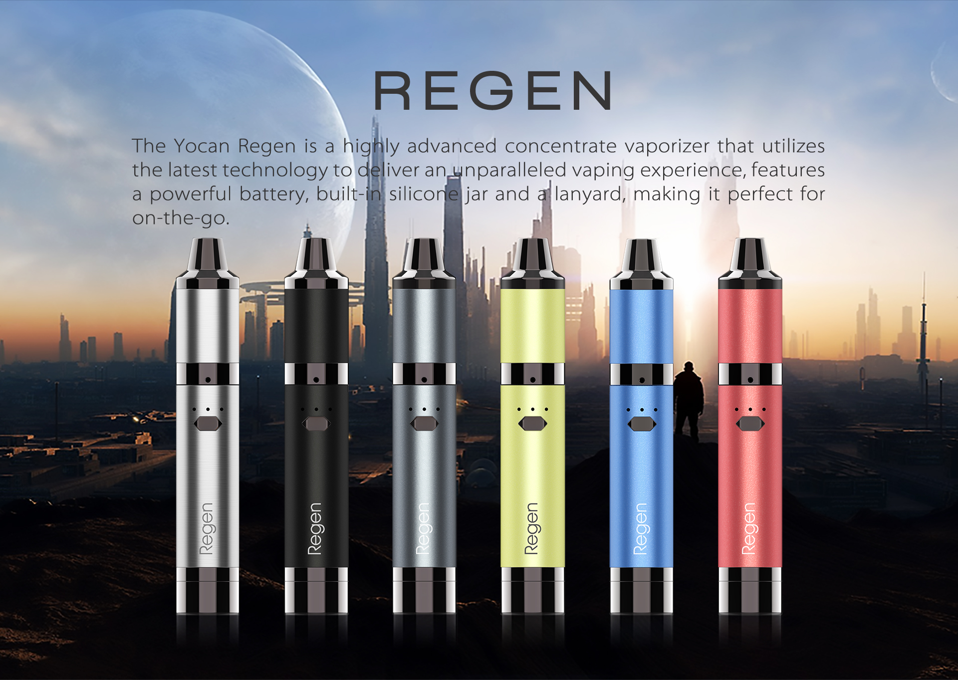 The Yocan Regen is a highly advanced concentrate vaporizer.