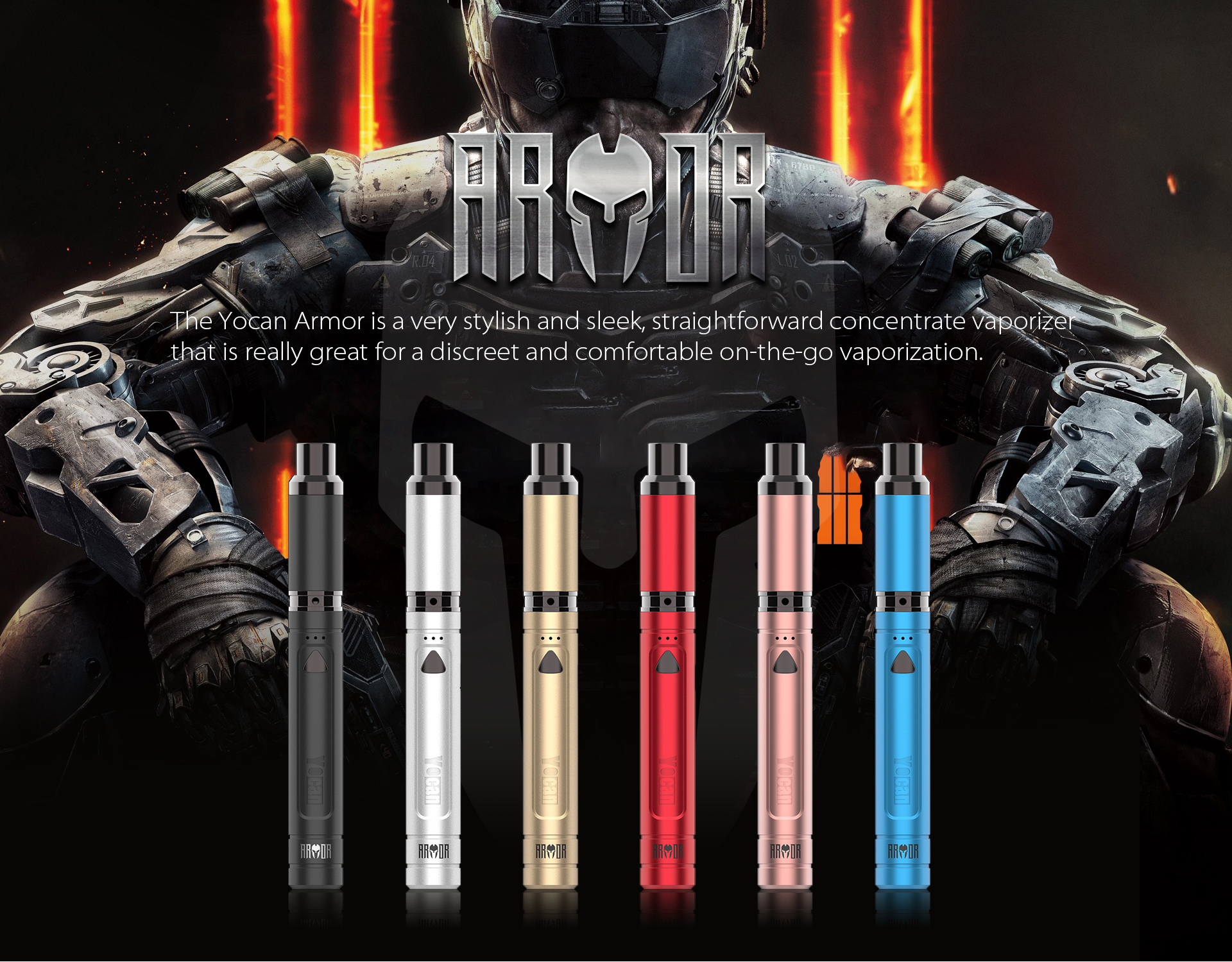 The Yocan Armor is a very stylish and sleek, straightforward concentrate vaporizer