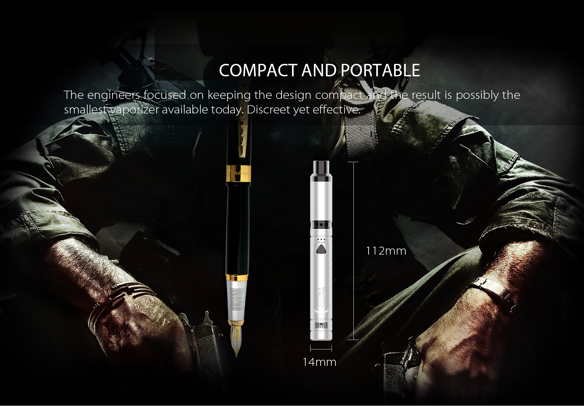 Yocan Armor Vaporizer pen is possibly the smallest vaporizer available today.