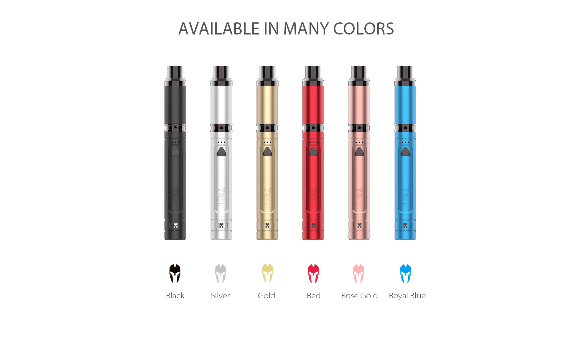 Yocan Armor Vaporizer pen comes with 6 stylish colors.