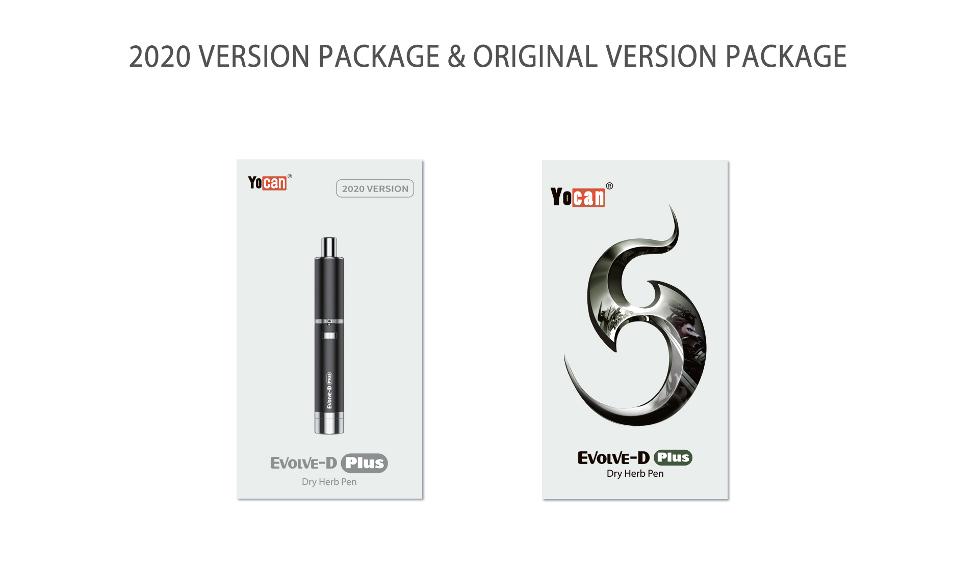 Yocan Evolve-D Plus vaporizer pen 2020 version package box.
