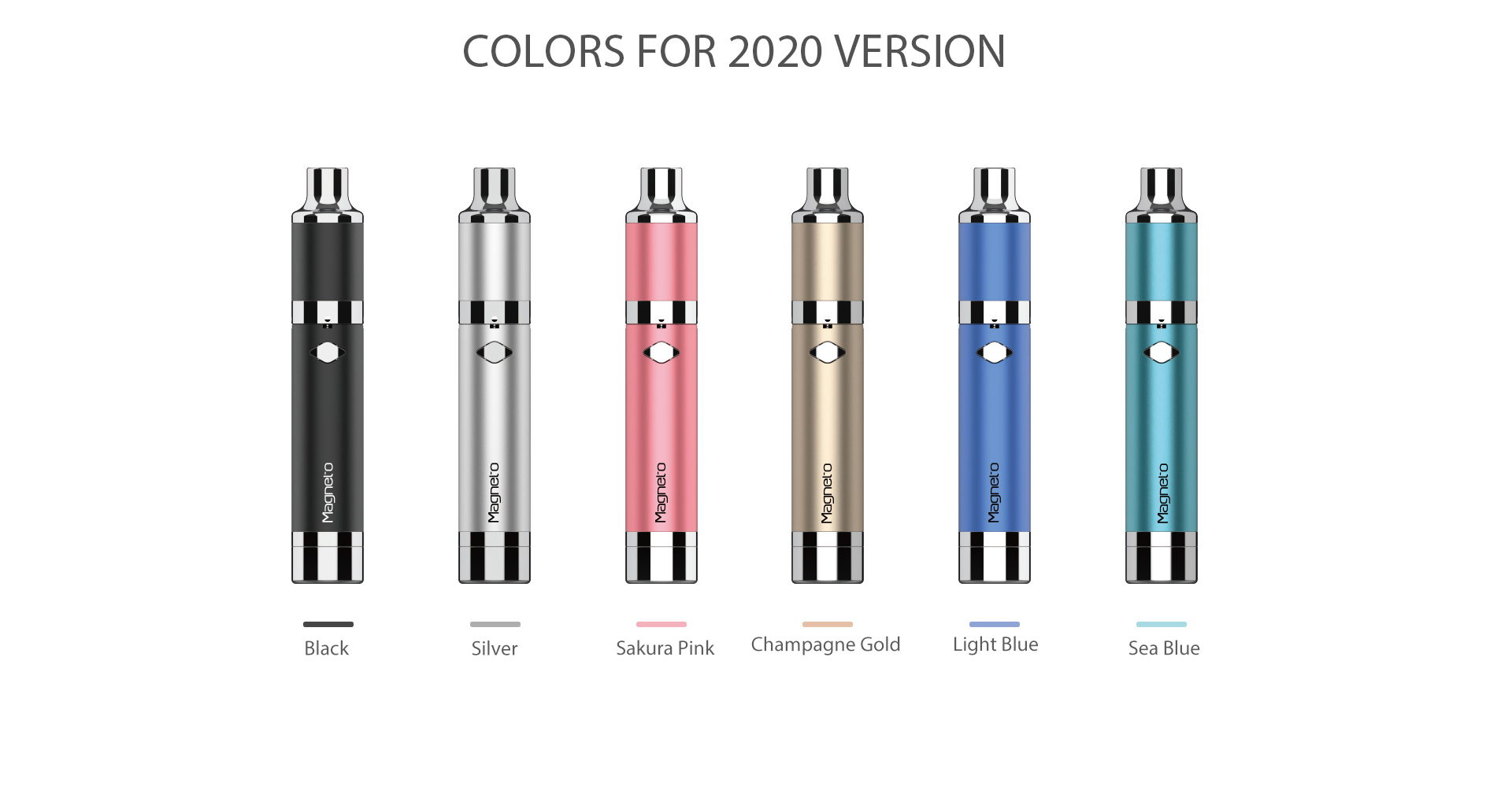 Yocan Magneto concentrate vaporizer pen 2020 version has 6 new colors.