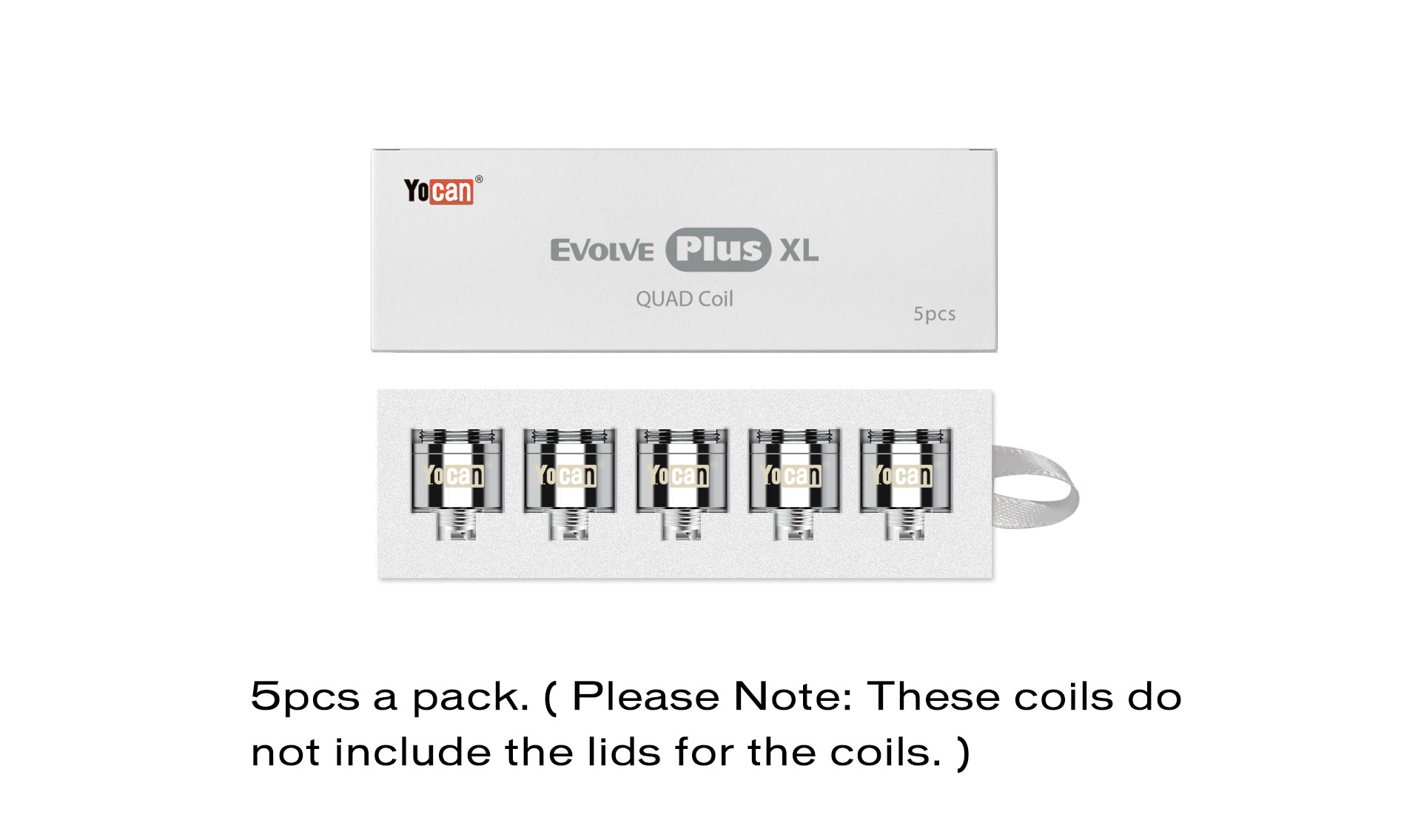 Yocan Evolve Plus XL Quad coil - 5 pcs - 2020 version package box
