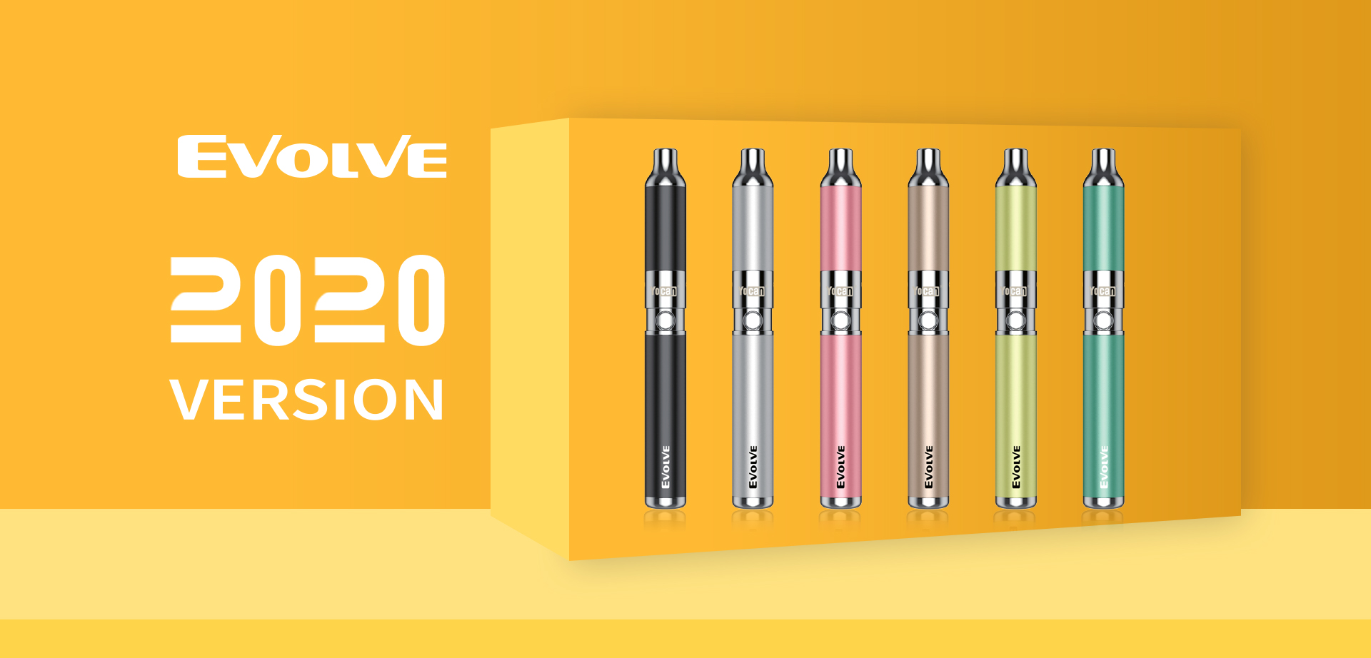The Yocan Evolve vape pen 2020 version is a discreet sleek wax vaporizer mod that delivers huge clean hits with it's Quartz Dual Coil (QDC) Technology.
