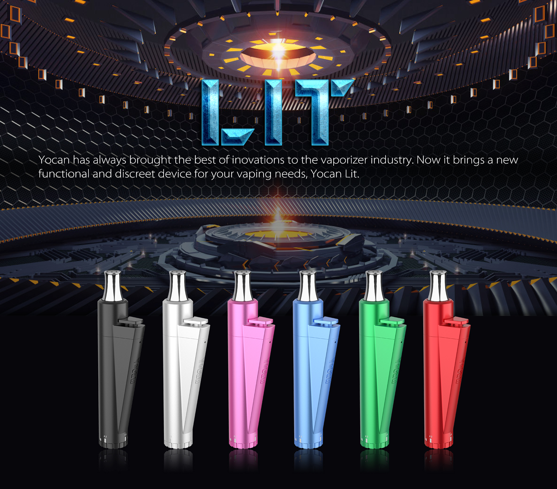 Yocan Lit is a functional companion and a practical Twist Concentrate Vaporizer.