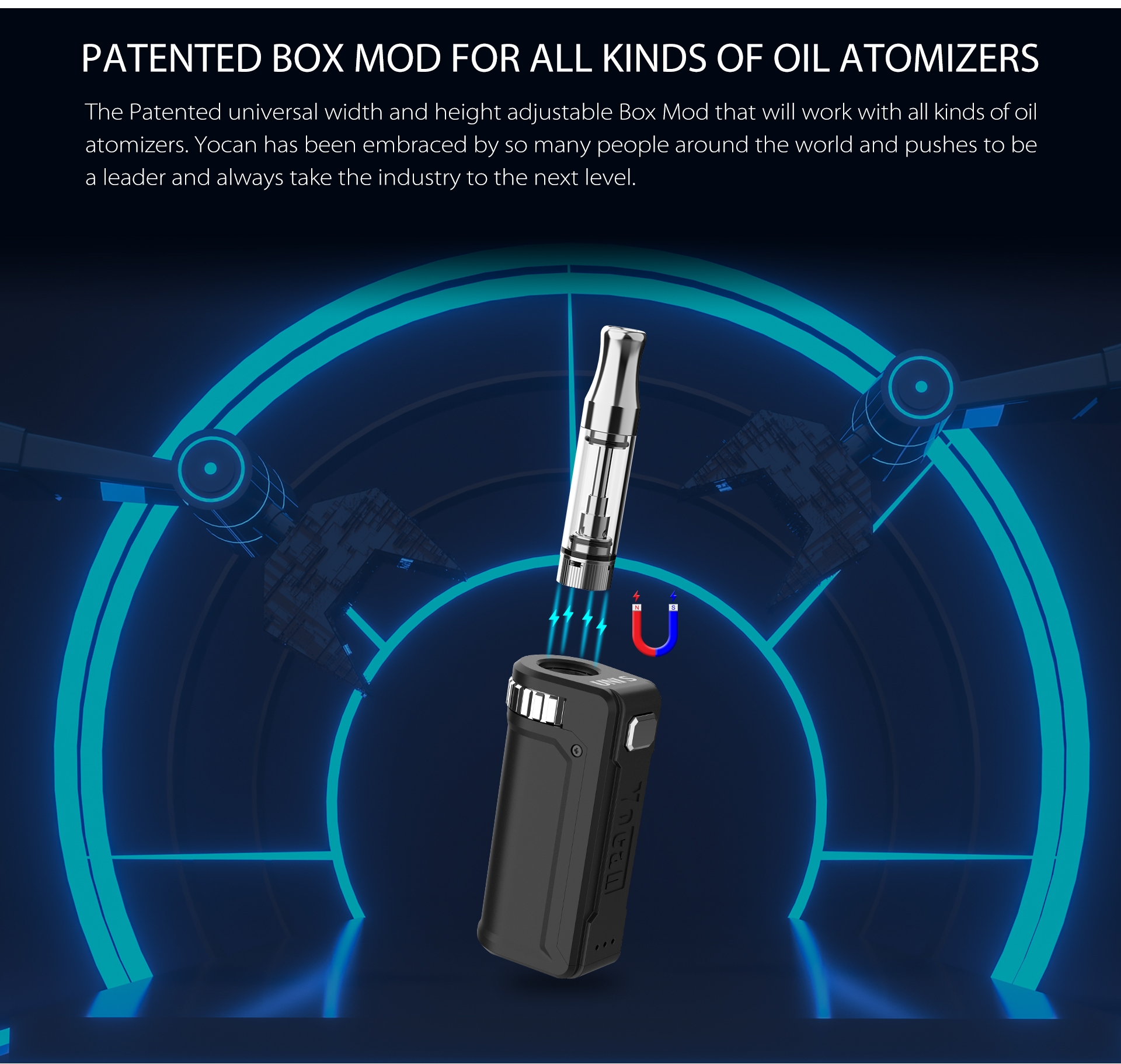 Yocan UNI S Patented Box Mod For ALL Kinds of Oil Atomizers