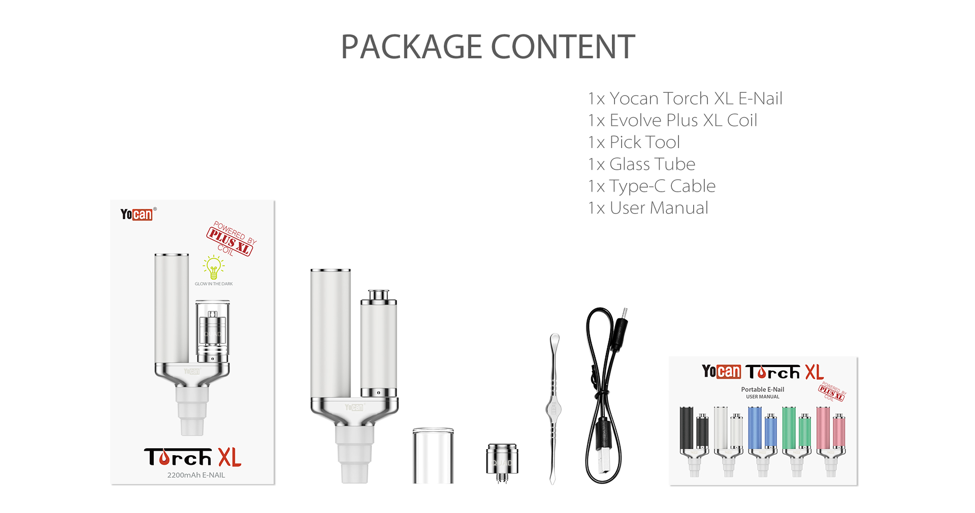Yocan Torch XL package content