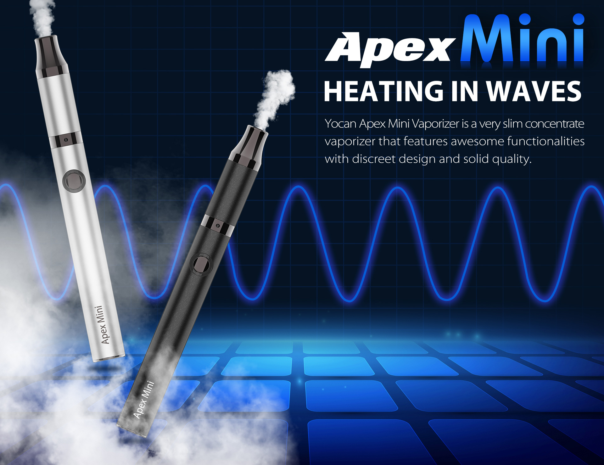 Yocan Apex Mini Vaporizer is a very slim concentrate vaporizer - Yocan®