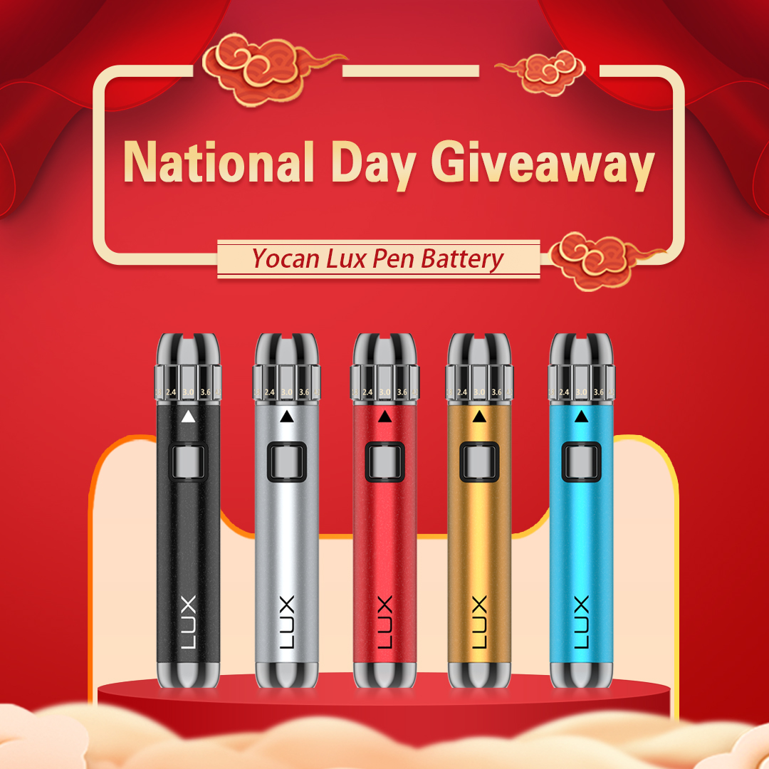 yocan lux pen battery national day giveaway