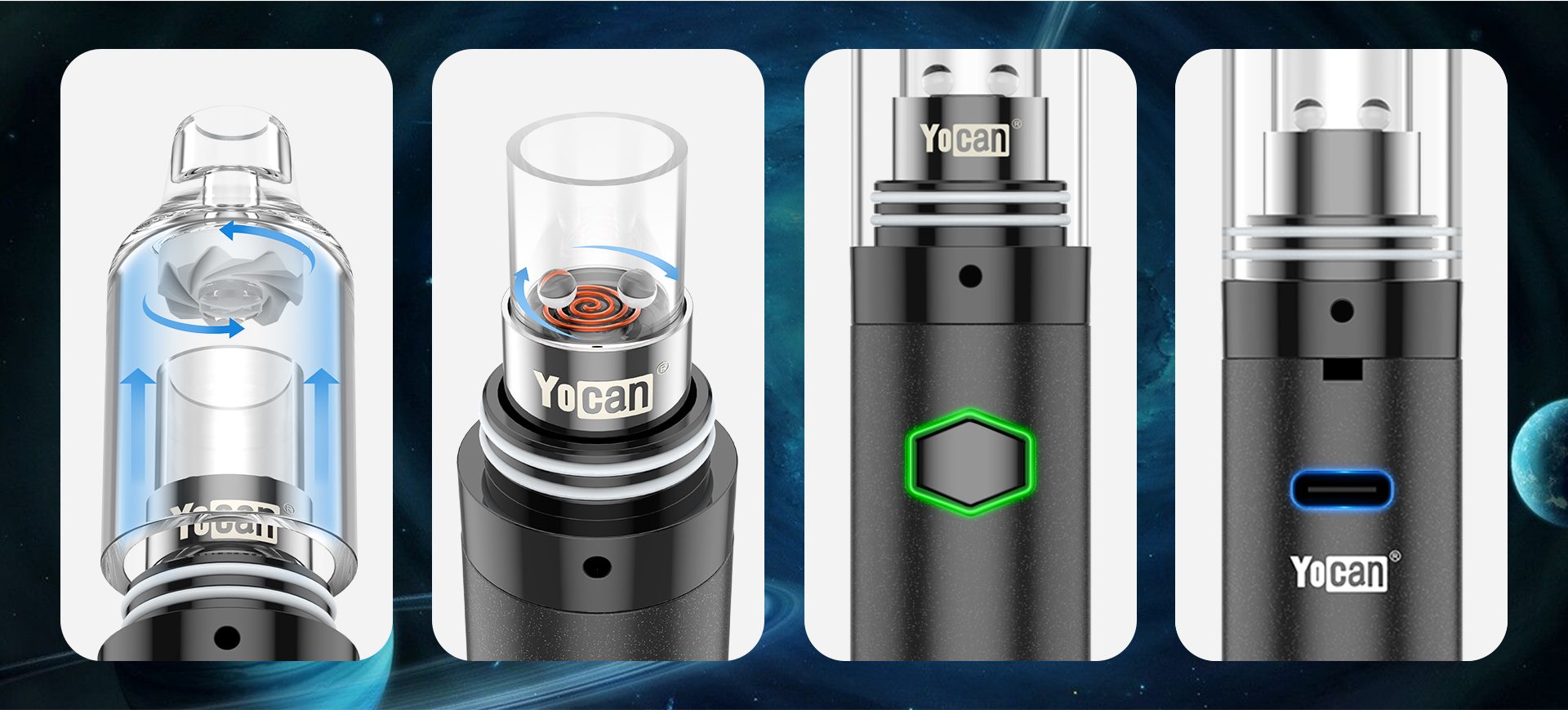 Yocan Orbit vape pen features