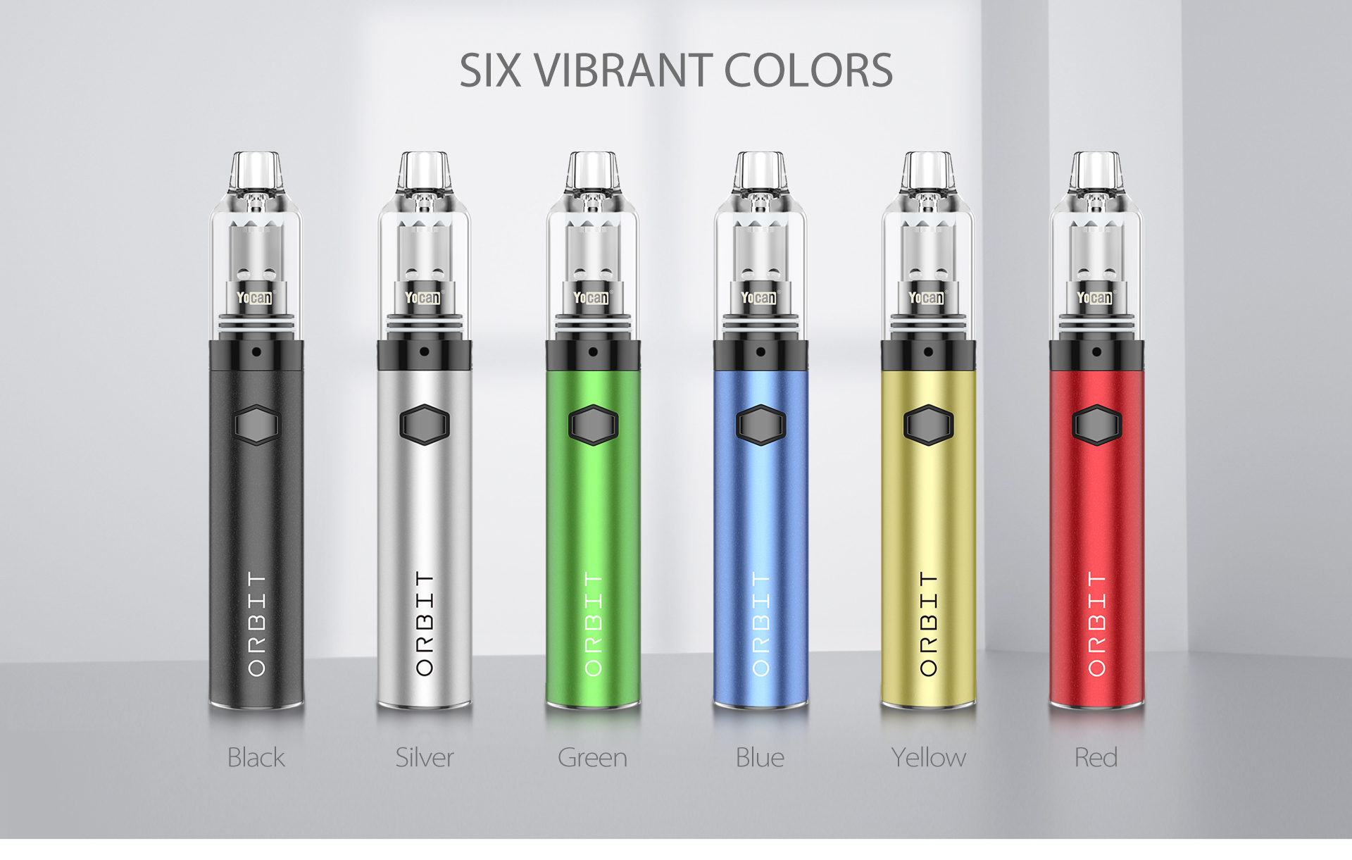 Yocan Orbit vape pen comes with 6 colors.