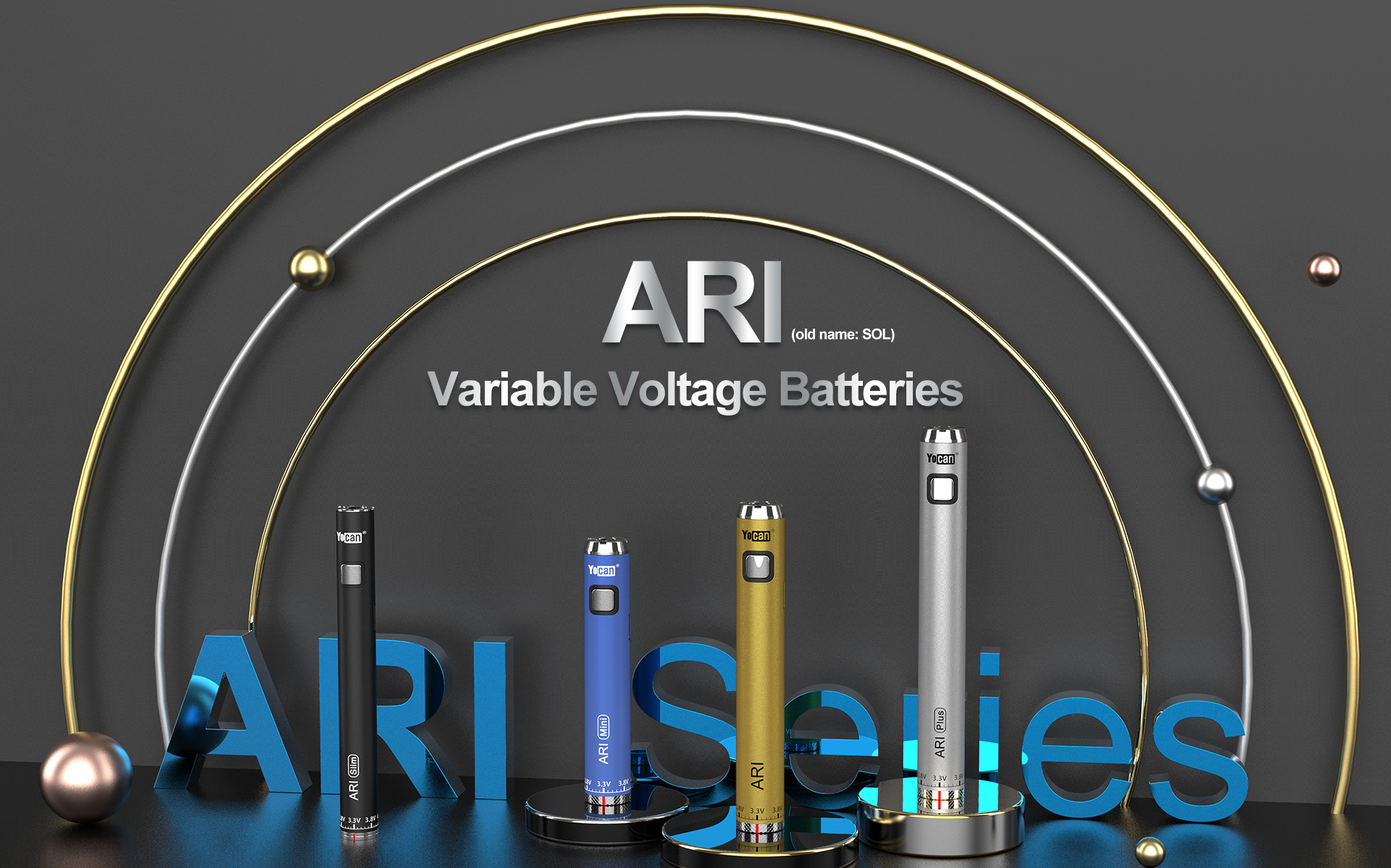 Yocan ARI Series Variable Voltage Vape Battery