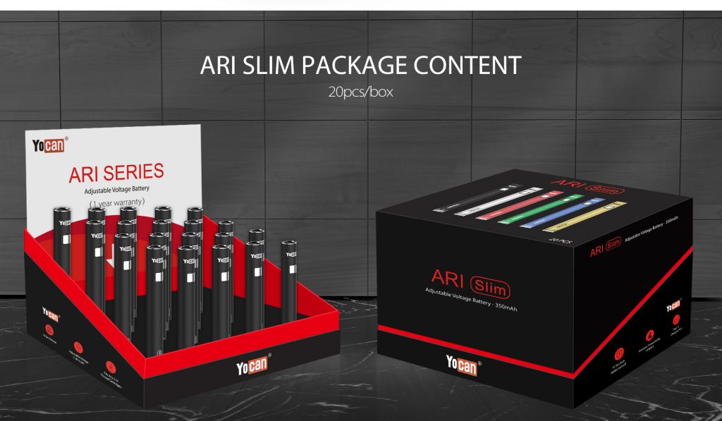 Yocan ARI series Twist Variable Voltage Vape Batteries Yocan® Official