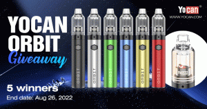 Yocan ORBIT Vaporizer Giveaway August 2022