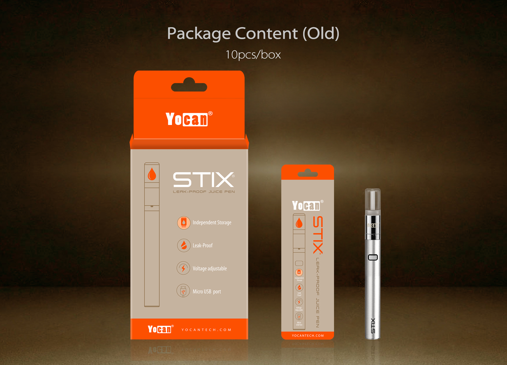 Yocan STIX vape pen package content.