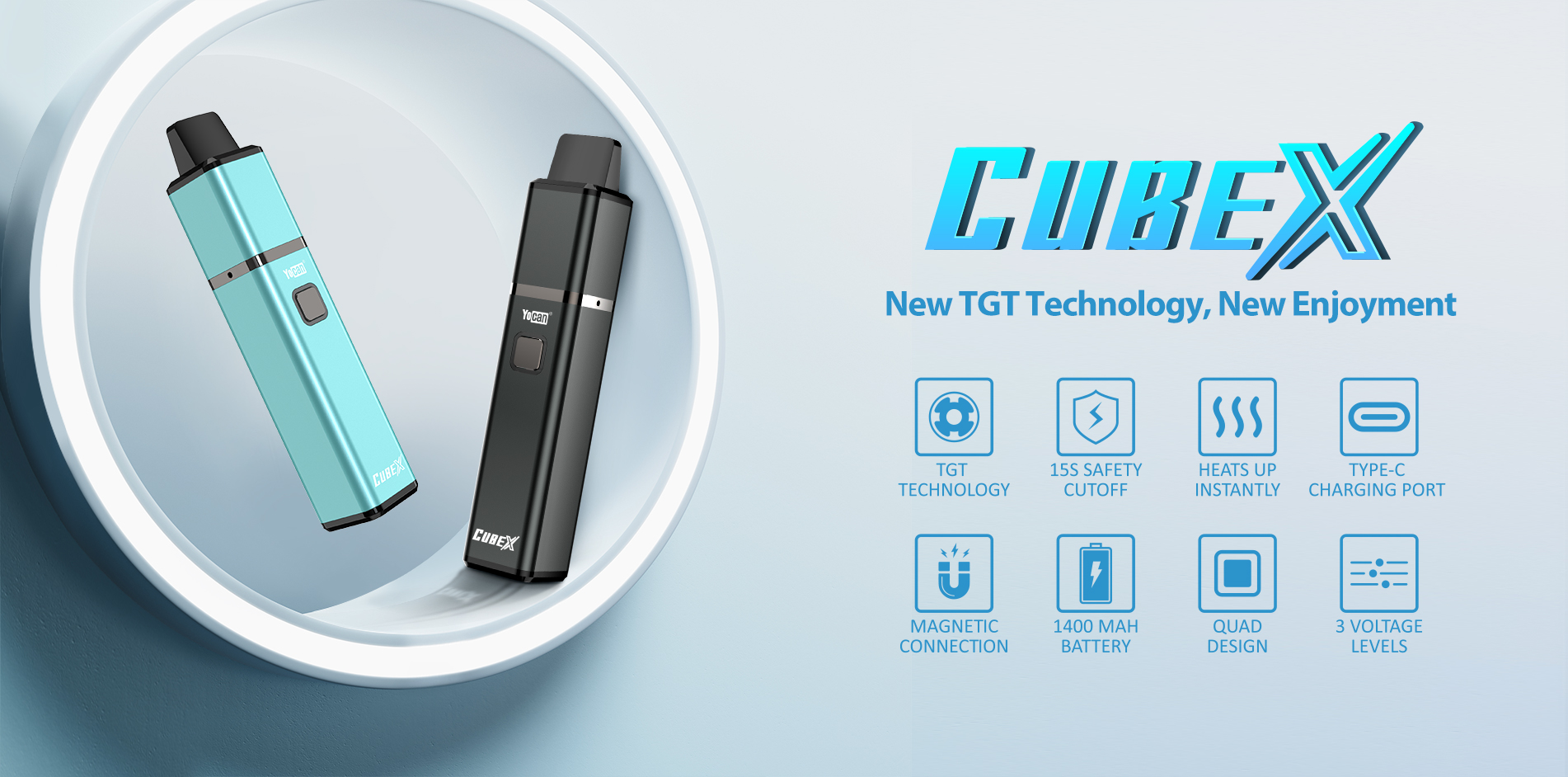 Yocan Cubex, world's 1st Vape Pen with TGT Coil
