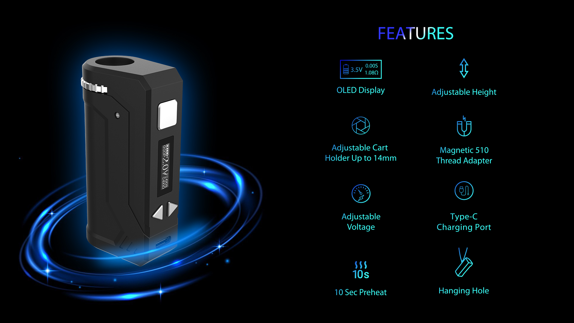 Yocan UNI Pro Plus Features