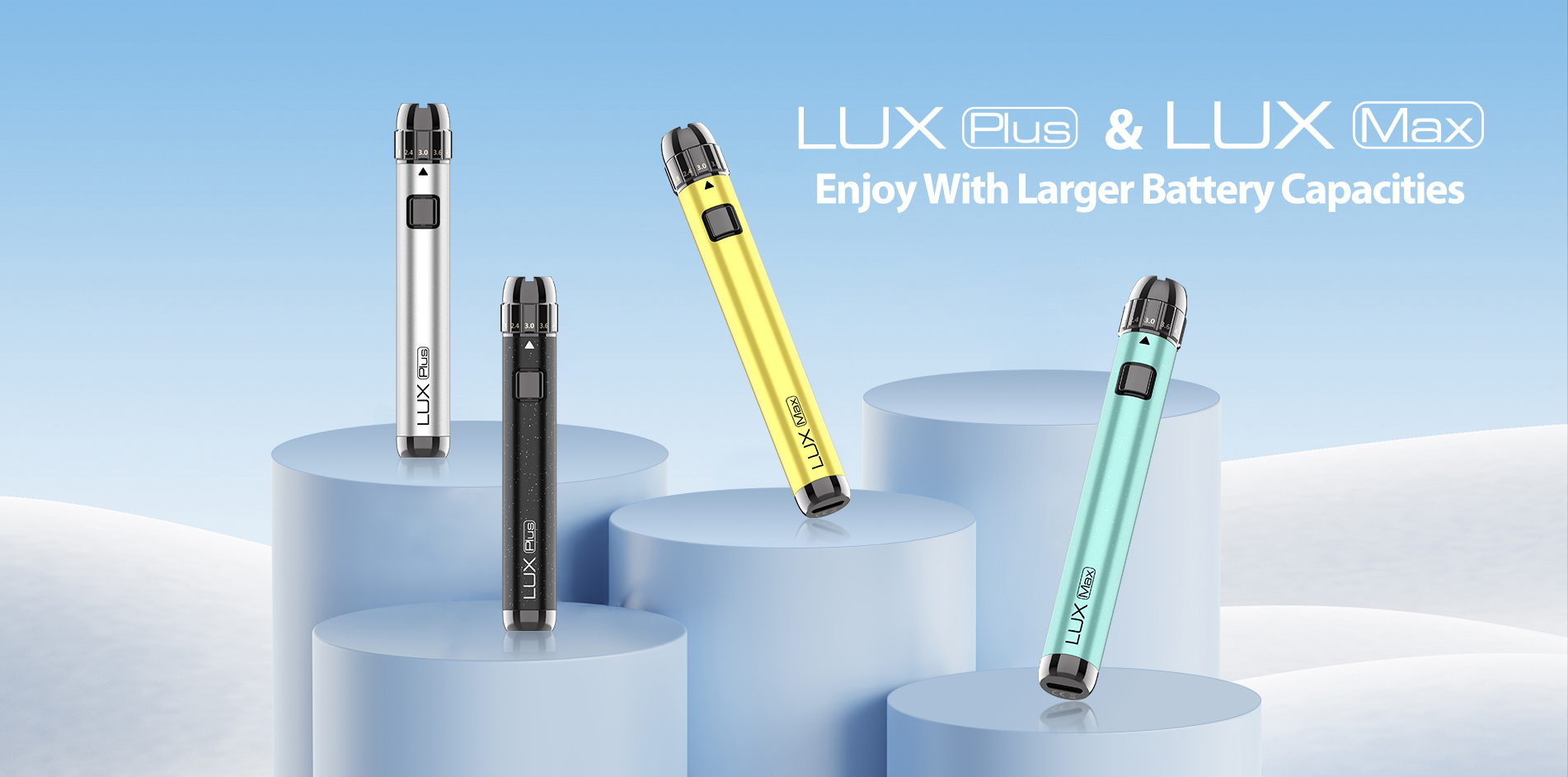 Yocan Lux Series, enjoy with larger battery capacities,