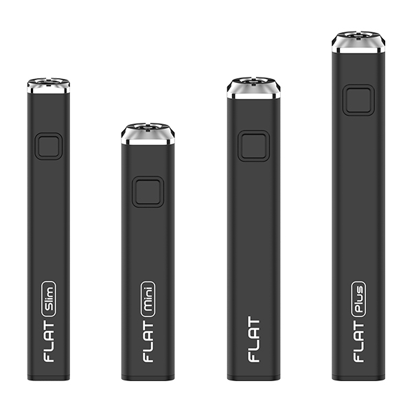 Yocan Flat Series 510 thread vape pen include the Flat Mini, Flat Slam, Flat and Flat Plus.