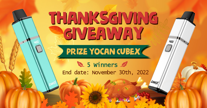 yocan thanksgiving giveaway