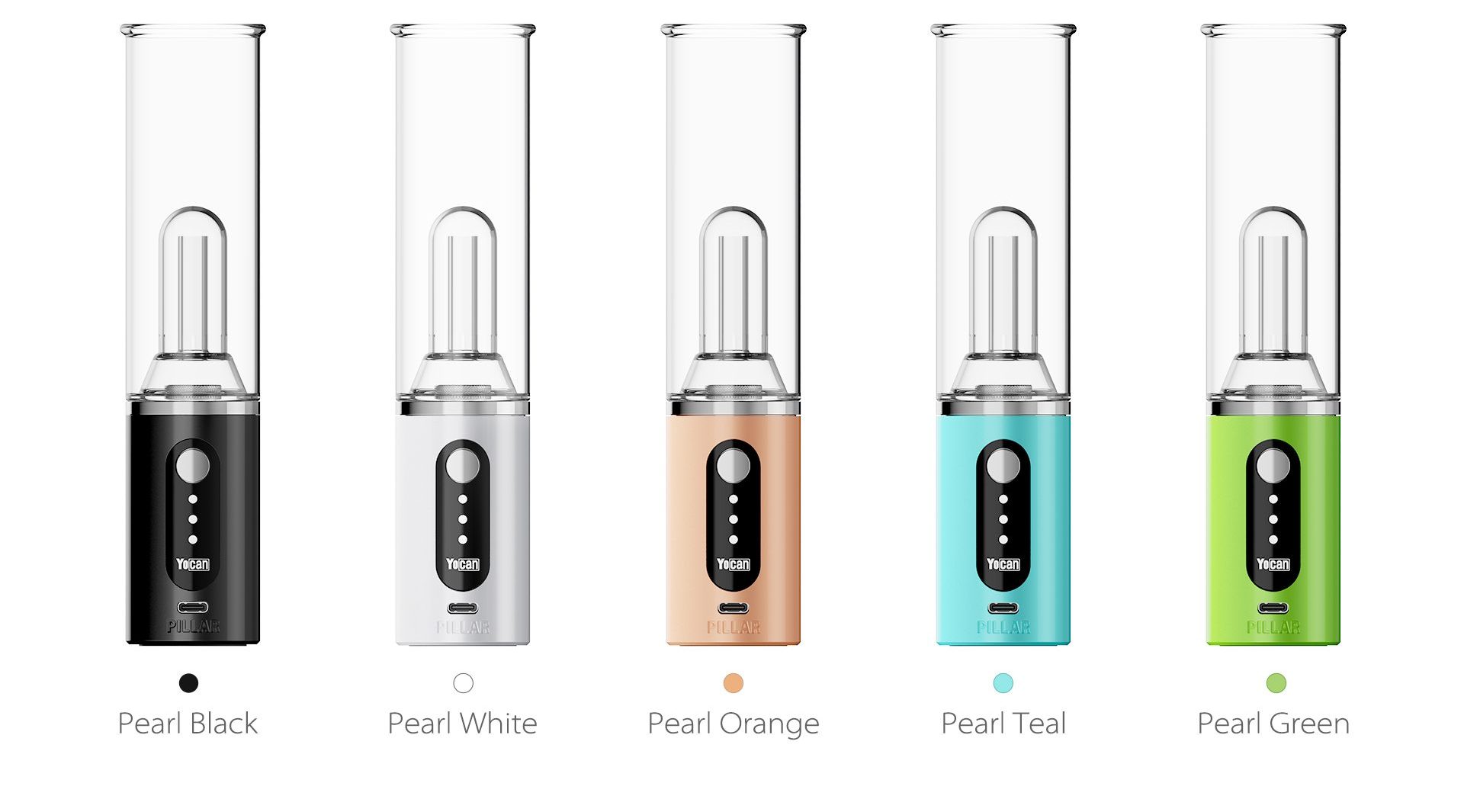 Yocan Pillar Erig comes with 5 colors.