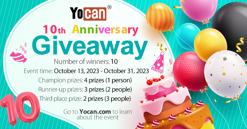 Yocan Tech 10th anniversary giveaway
