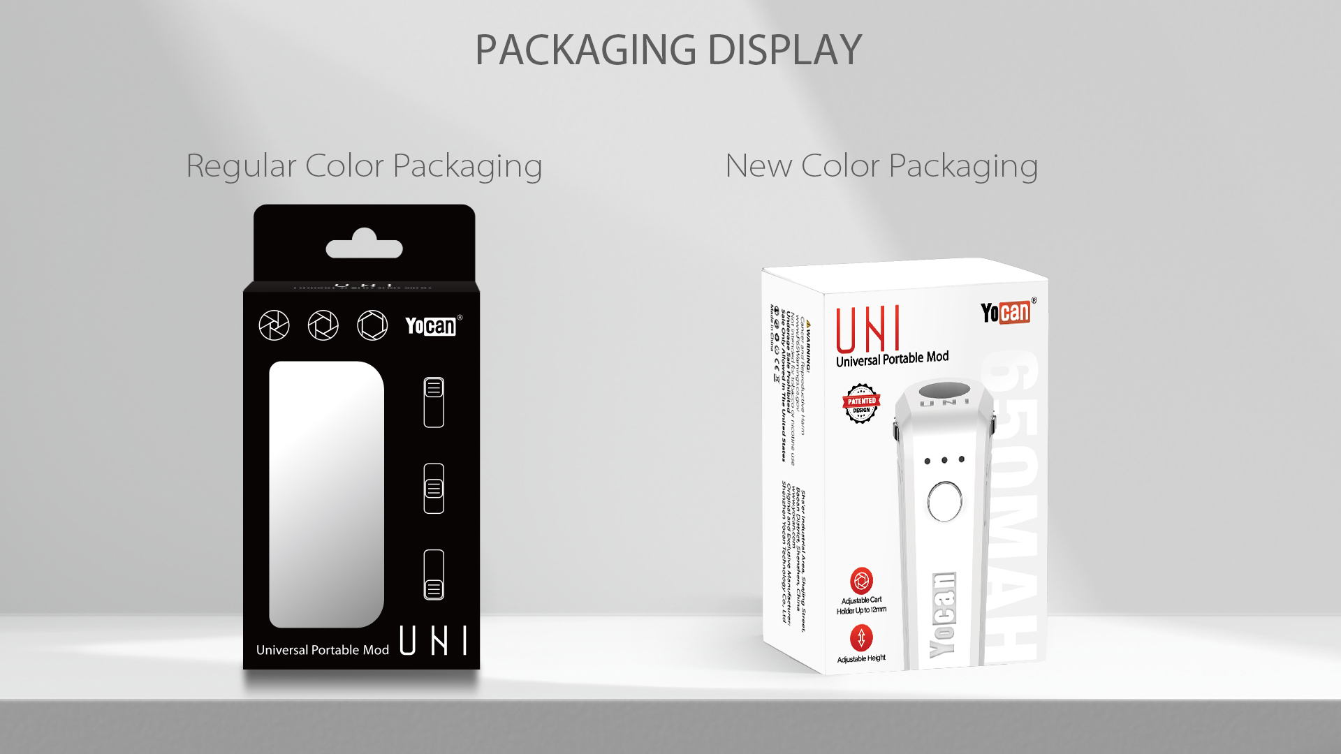 Yocan uni new packaging display
