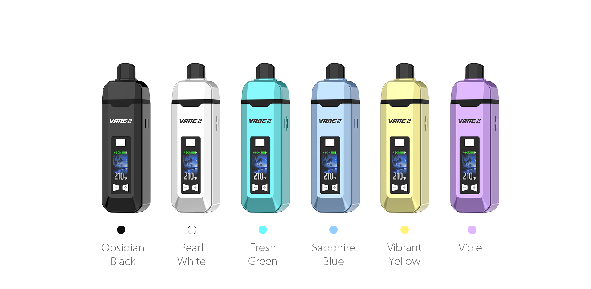 Yocan Vane 2 dry herb vaporizer colors