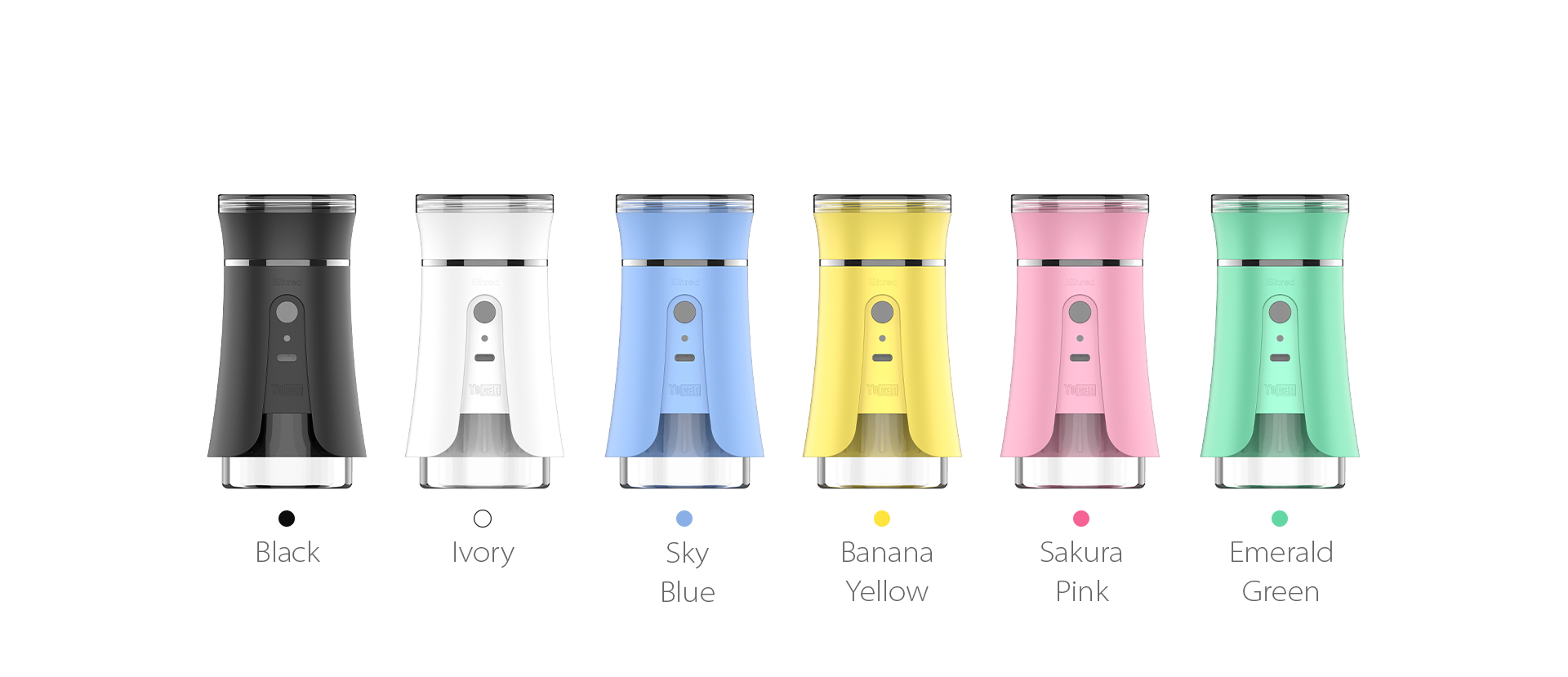 Yocan iSred Herb Grinder Six stylish colors official image