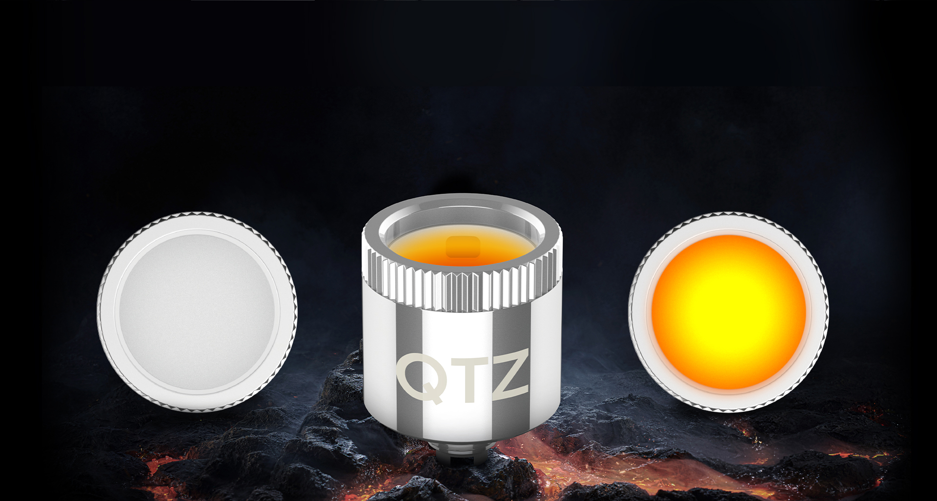 Yocan Iris uses a QTZ Coil to enhance your sessions.