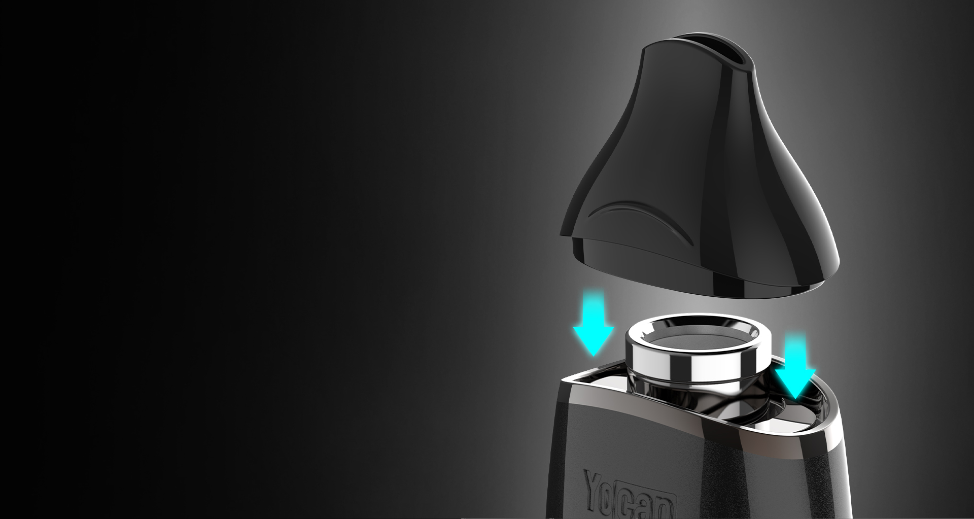 The Yocan Iris is designed with a Quick Magnetic Mouthpiece.