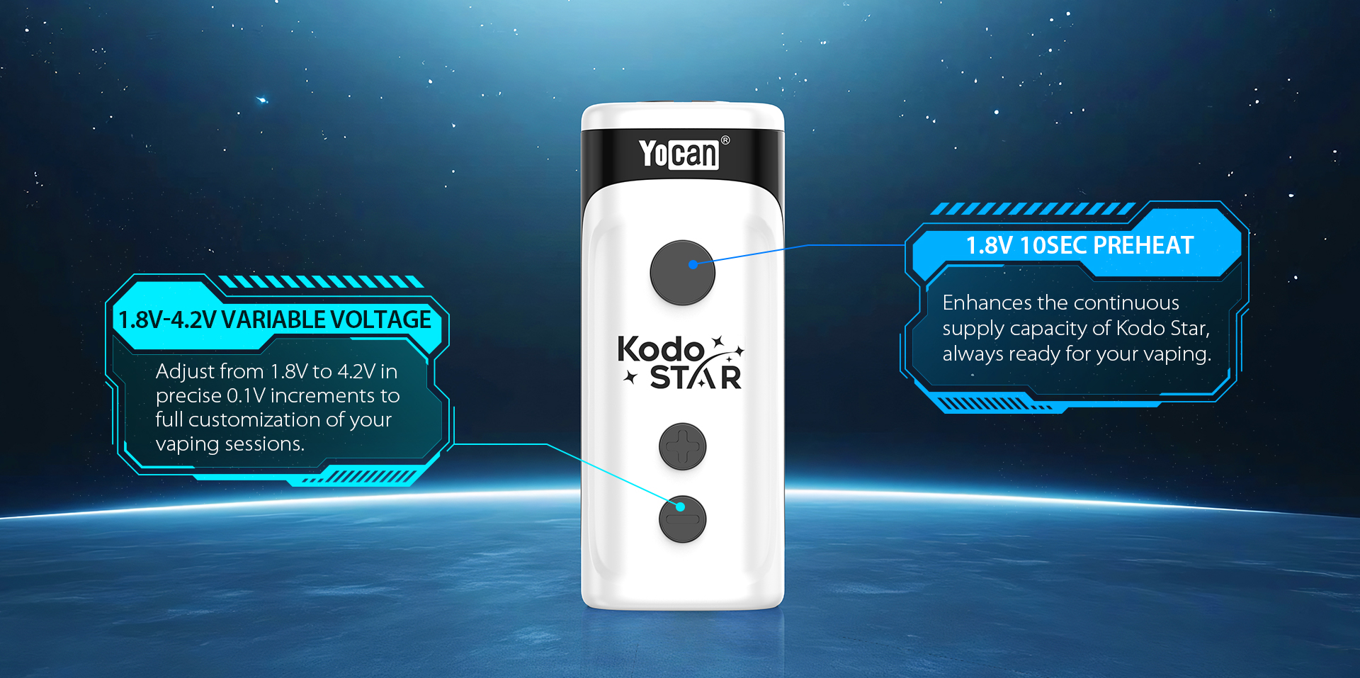 yocan kodo star Voltage Regulation
