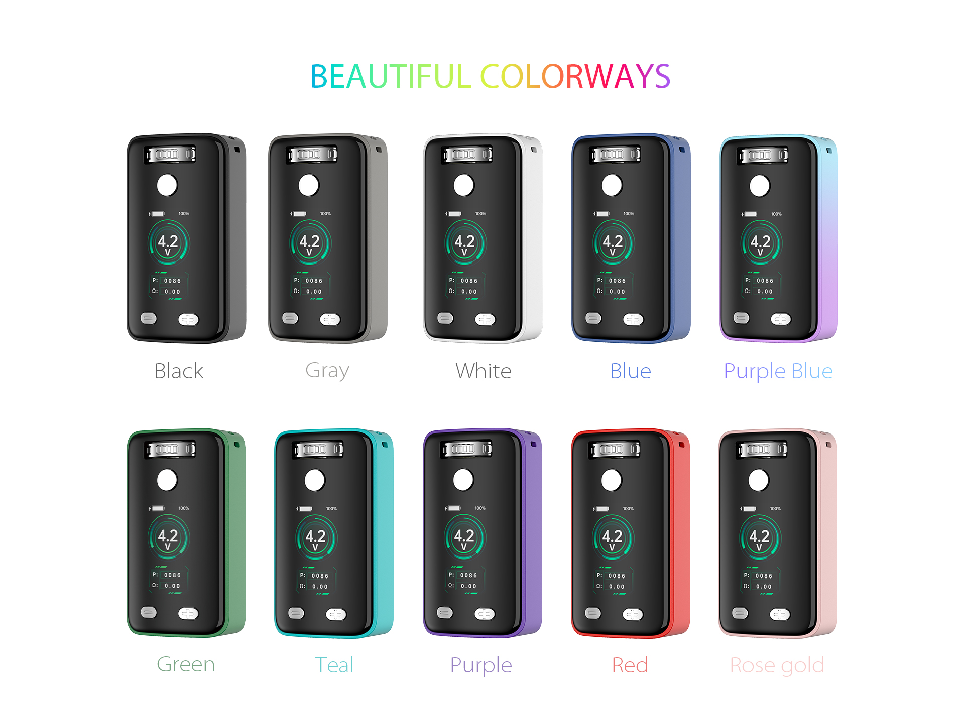 Yocan Uni 3.0 Plus colors