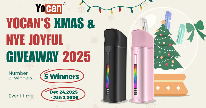 Yocan's Xmas & NYE Joyful Giveaway 800x420