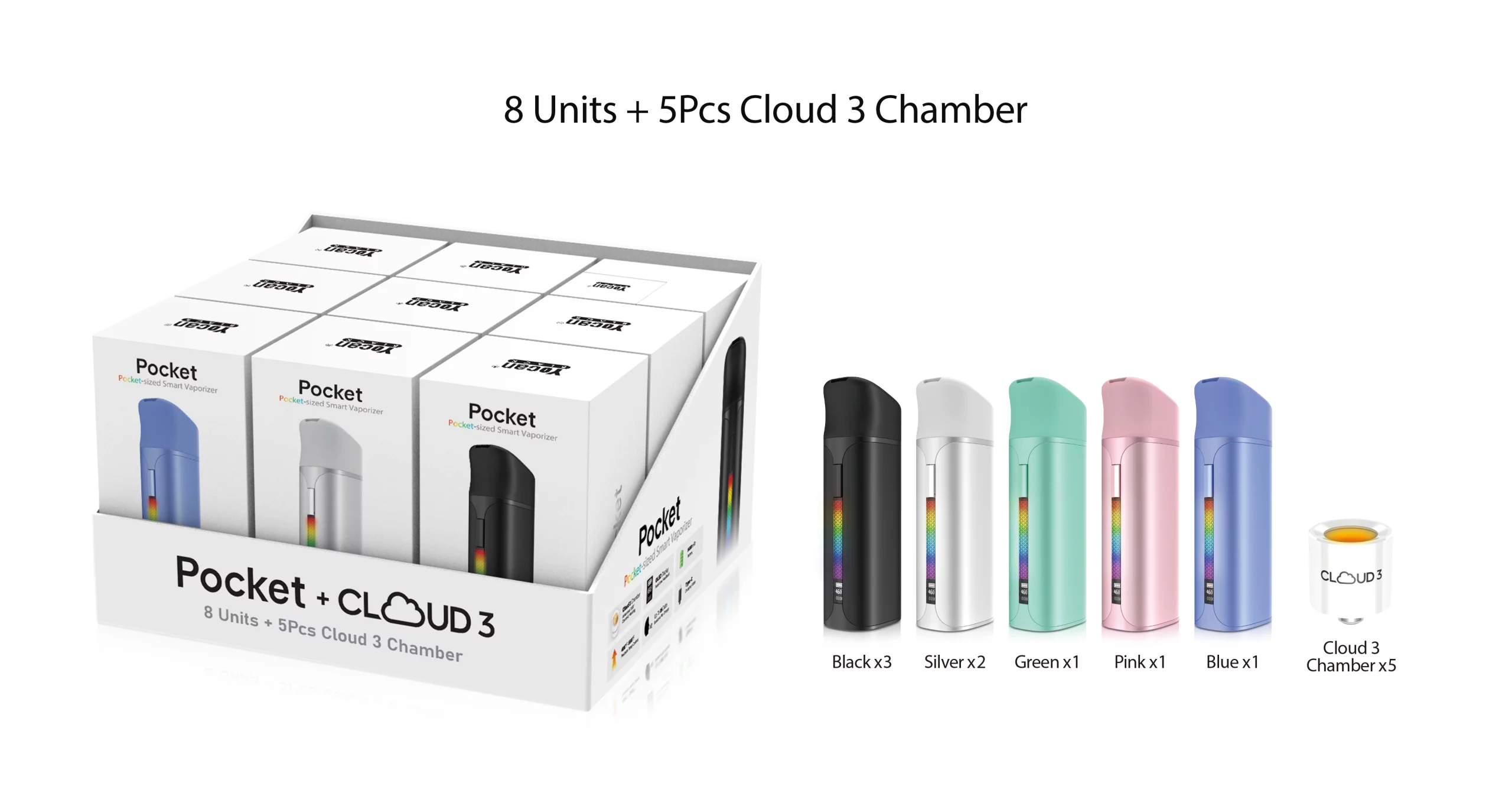 Yocan Black Pocket package content